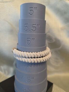 #158 Plunder Braided Wrap Bracelet in White Cream